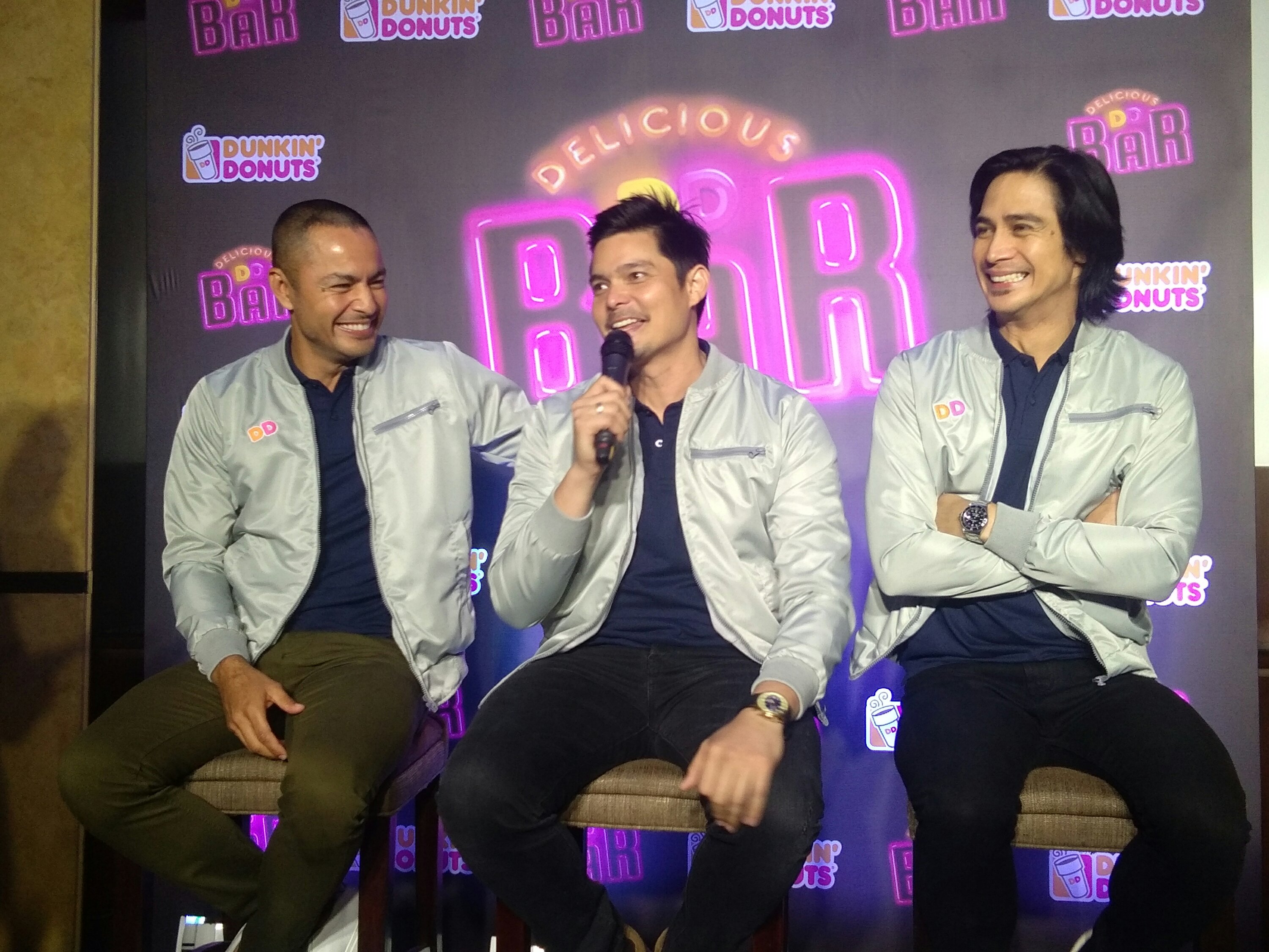 Derek Ramsay, Piolo Pascual and Dingdong Dantes Launches The Dunkin Donuts Delicious DD Bar