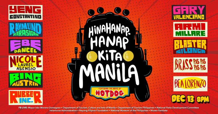 Hinahanap-Hanap Kita Manila – A Free Virtual Concert to Promote Manila’s Cultural Heritage Sites