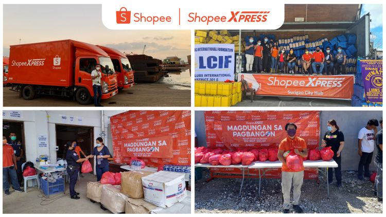 Shopee Delivers Aid to Typhoon Odette Victims via Shopee Express