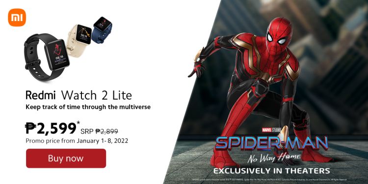 Buy a Redmi Watch 2 Lite and Win Spider-Man: No Way Home Tickets