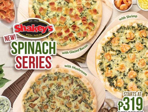 Surprise! Shakey’s Launches Three Spinach Pizza Flavors