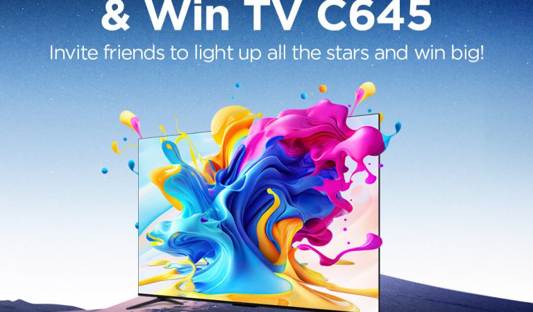 Gather Stars & Win a Brand New TCL C645 QLED TV!